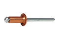 RFTBOXRIV - copper/steel - dome head
